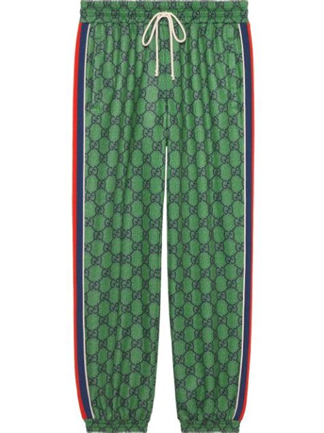 fake striped joggers gucci|farfetch gucci sweatpants.